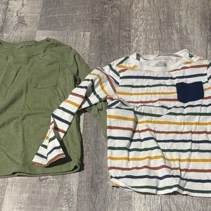 Striped and Solid Kids Long Sleeve Shirts